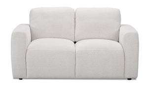 Lotus Chenille Loveseat - Linen