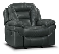 Leo Leath-Aire® Fabric Rocker Recliner - Grey 