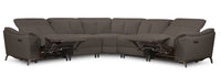 Matrix 5-Piece Power Reclining Sectional - Metal 