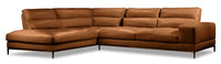 Milan 2-Piece Left-Facing Sectional - Brown 