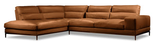 Milan 2-Piece Left-Facing Sectional - Brown