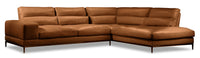 Milan 2-Piece Right-Facing Sectional - Brown 