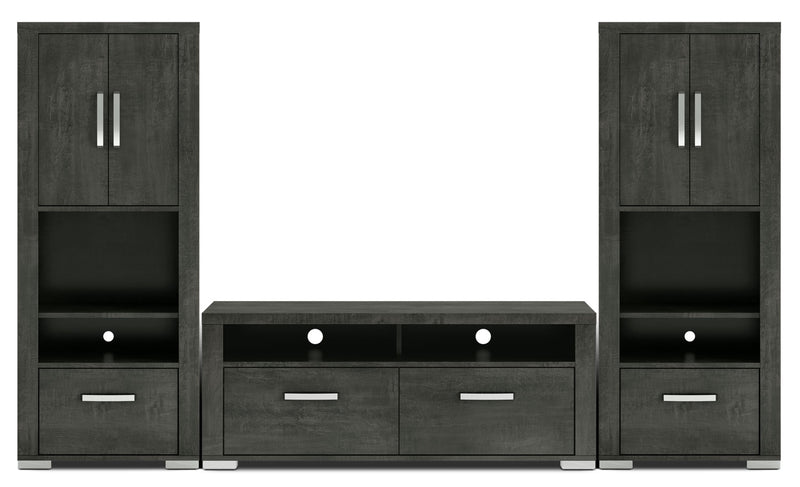 Allendale 3-Piece Entertainment Centre with 56\" TV Opening and Closed Piers - Anthracite