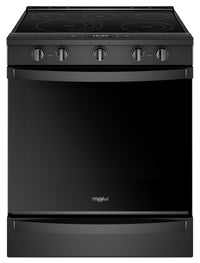 Whirlpool 6.4 Cu. Ft. Smart Electric Range with Air Fry and AquaLift® - Black - YWEE750H0HB 