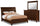 Sonoma 5pc Bedroom Set with Bed, Dresser & Mirror, Mango Brown - Queen Size