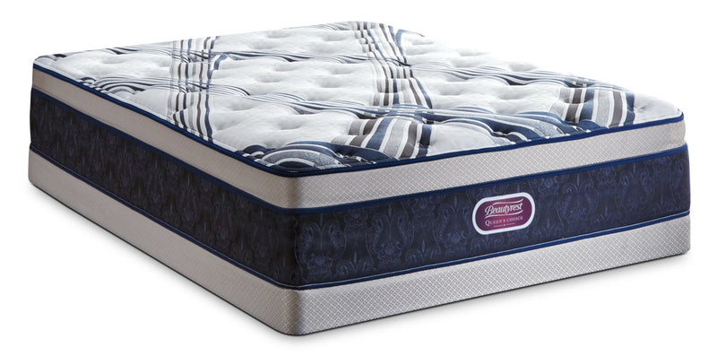 Beautyrest Queen's Choice Buckingham Plush Euro-Top Twin Mattress Set