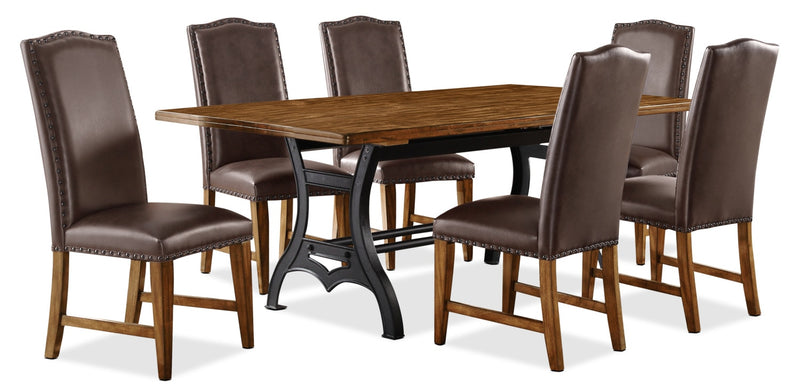 Alpine 7-Piece Dining Package – Brown