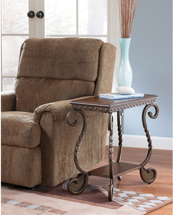 Cordoba Chairside Table – Dark Brown