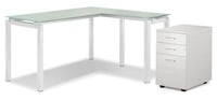 Bexley 2-Piece Desk and Filing Cabinet Package