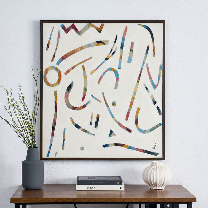 Framed Retro-Style Canvas - 36” x 40” 