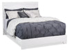 Olivia Panel Bed with Headboard & Frame, Made in Canada, White - Queen Size