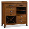 Carson Forge Accent Cabinet with Wine Storage – Washington Cherry