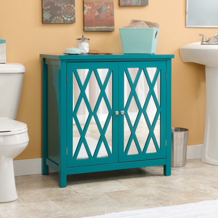 Harbor View Accent Cabinet - Caribbean Blue