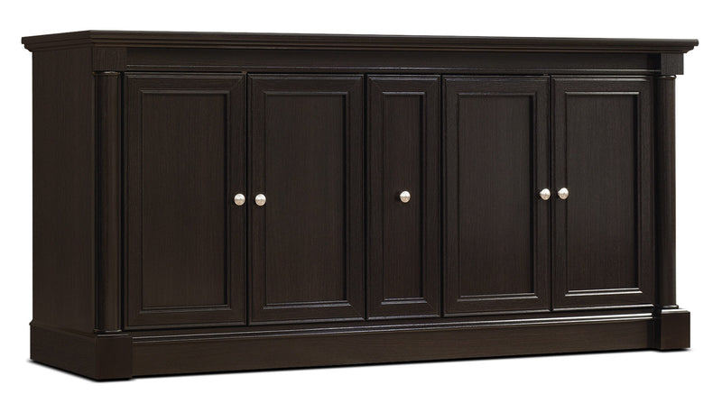 Avery 70\" Traditional TV Stand with Storage and Cable Management for TVs up to 80\"- Dark Brown