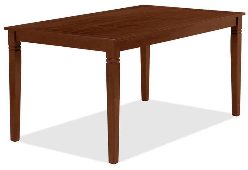 Aran 7pc Dining Set with Table & 6 Chairs, 60\"W - Brown