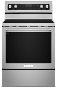 KitchenAid 6.4 Cu. Ft. Electric Range with AquaLift® and Self-Clean - Stainless Steel - YKFEG500ESS 