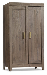 Adept Wide Storage Cabinet - Fossil Oak