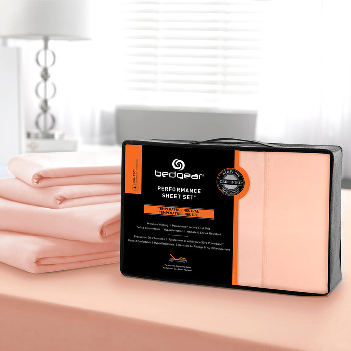 BEDGEAR® Dri-Tec® 3-Piece Twin Sheet Set - Dusty Rose