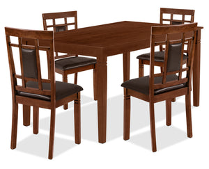 Aran 5pc Dining Set with Table & 4 Chairs, 60