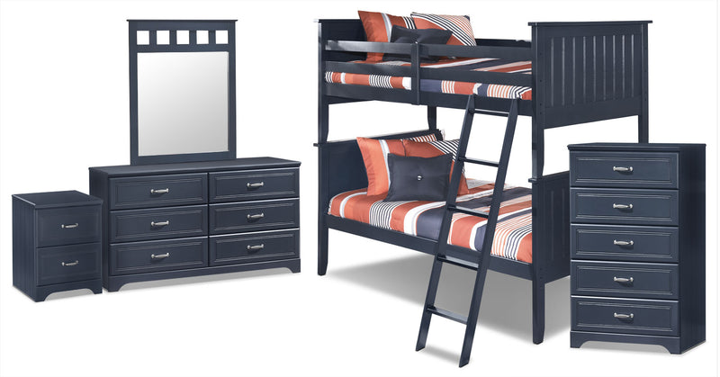 Leo 7-Piece Twin Bunk Bed Package