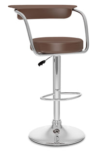 CorLiving Open Back Adjustable Bar Stool - Brown