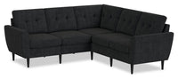 BLOK Modular Flared Arm Sectional – Charcoal 