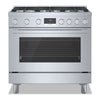 Bosch 800 Series 3.4 Cu. Ft. Industrial-Style Freestanding Gas Range - HGS8655UC