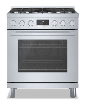 Bosch 800 Series 3.7 Cu. Ft. Industrial-Style Freestanding Gas Range - HGS8055UC