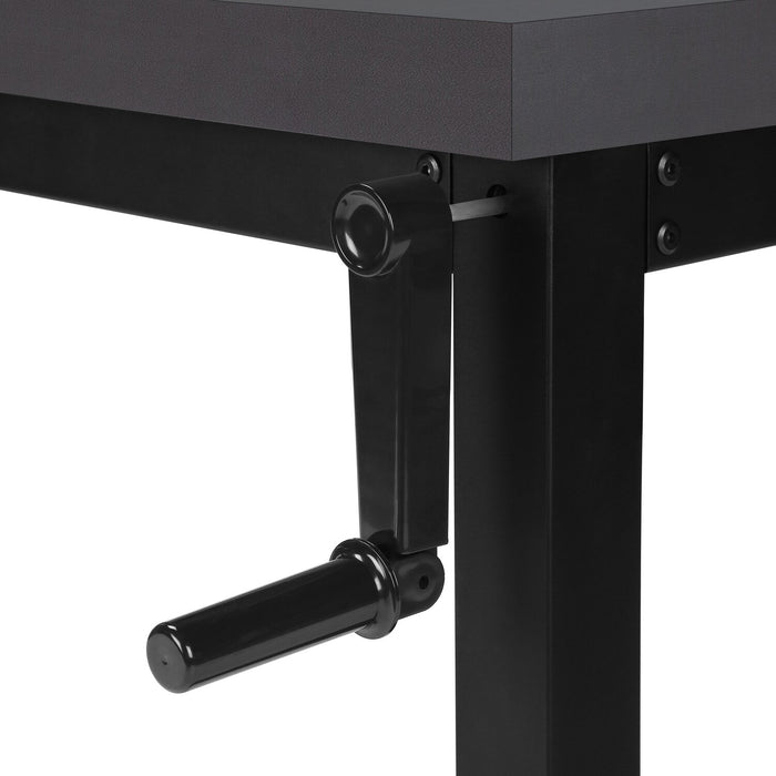 Kai 47.25\" Adjustable Height Office Desk - Grey
