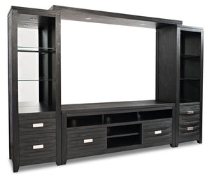 Bronx 4 Piece Wall Unit Entertainment Centre with Storage & Cable Management for TVs up to 65