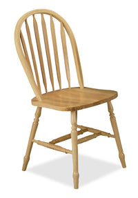 Hana Dining Chair, Wood, Slat-Back - Natural 