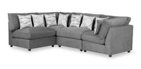 Evolve 4-Piece Sectional - Charcoal 