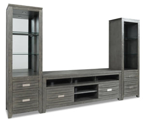 Bronx 3 Piece Wall Unit Entertainment Centre with Storage and Cable Management for TVs up to 80