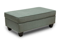 Scarlett Chenille Ottoman - Marine 