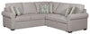 Haven 2-Piece Right-Facing Chenille Sectional with Sleeper Sofa - Grey