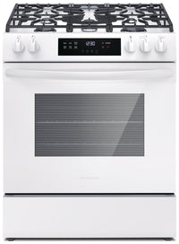 Frigidaire 5.1 Cu. Ft. Gas Range With Quick Preheat and Five Burner Cooktop - White - FCFG3062AW 