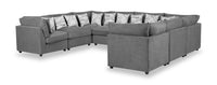 Evolve 8-Piece Sectional - Charcoal 