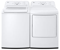 LG 4.8 Cu. Ft. Top-Load Washer with 4-Way Agitator and 7.3 Cu. Ft. Electric Dryer 