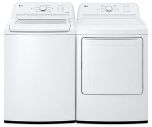 LG 4.8 Cu. Ft. Top-Load Washer with 4-Way Agitator and 7.3 Cu. Ft. Electric Dryer