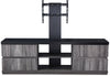 Rhys 70\" Modern TV Stand with Mount, Storage and Cable Management for TVs up to 80\"- Distressed Grey