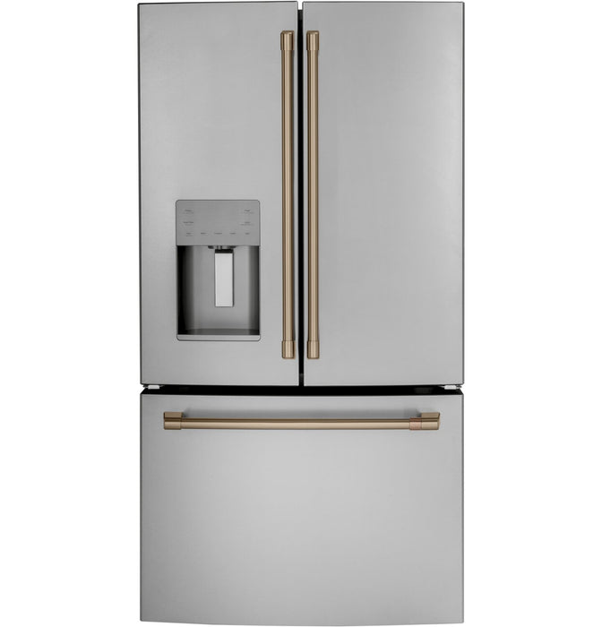 Café 3-Piece Handle Kit for French-Door Refrigerator in Brushed Bronze - CXMB3H3PNBZ