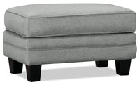 Tula Fabric Ottoman - Mist 