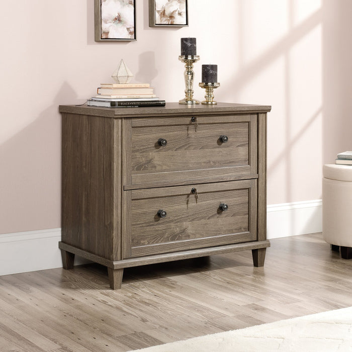 Orson 32.87\" 2-Drawer Lateral Filing Cabinet - Chalk Oak 