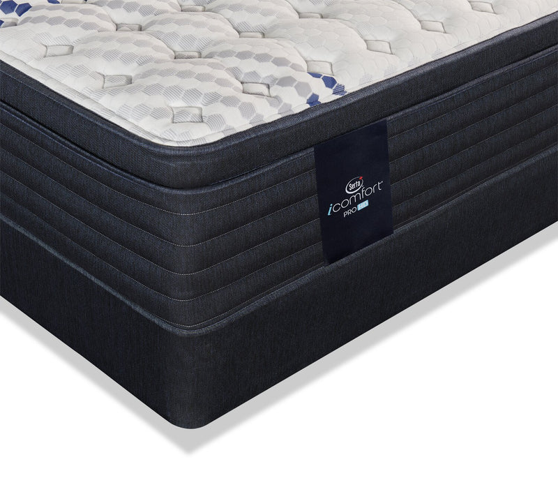 Serta iComfort Hybrid ProHD Vanguard 2.0 Eurotop Twin Mattress Set