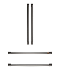 Café 4-Piece Brushed Black Handle Kit for French-Door Refrigerator - CXQB4H4PNBT