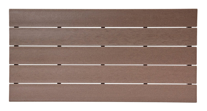 Nome Outdoor Patio Coffee Table - 48\"W, High Density Plastic, UV & Weather Resistant - Natural