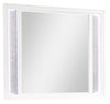 Ava Bedroom Dresser Mirror with LED Light, Glam - White