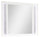 Ava Bedroom Dresser Mirror with LED Light, Glam - White