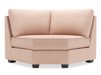 Sofa Lab Roll Curved Wedge - Pax Rose 