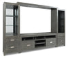 Bronx 4 Piece Wall Unit Entertainment Centre with Storage and Cable Management for TVs up to 65